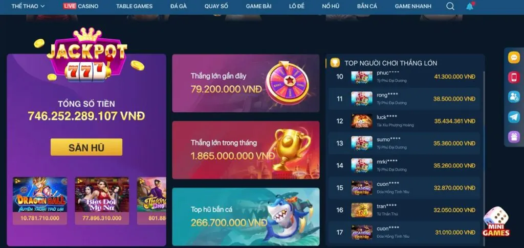 Bàn chơi casino trực tuyến g666 vin